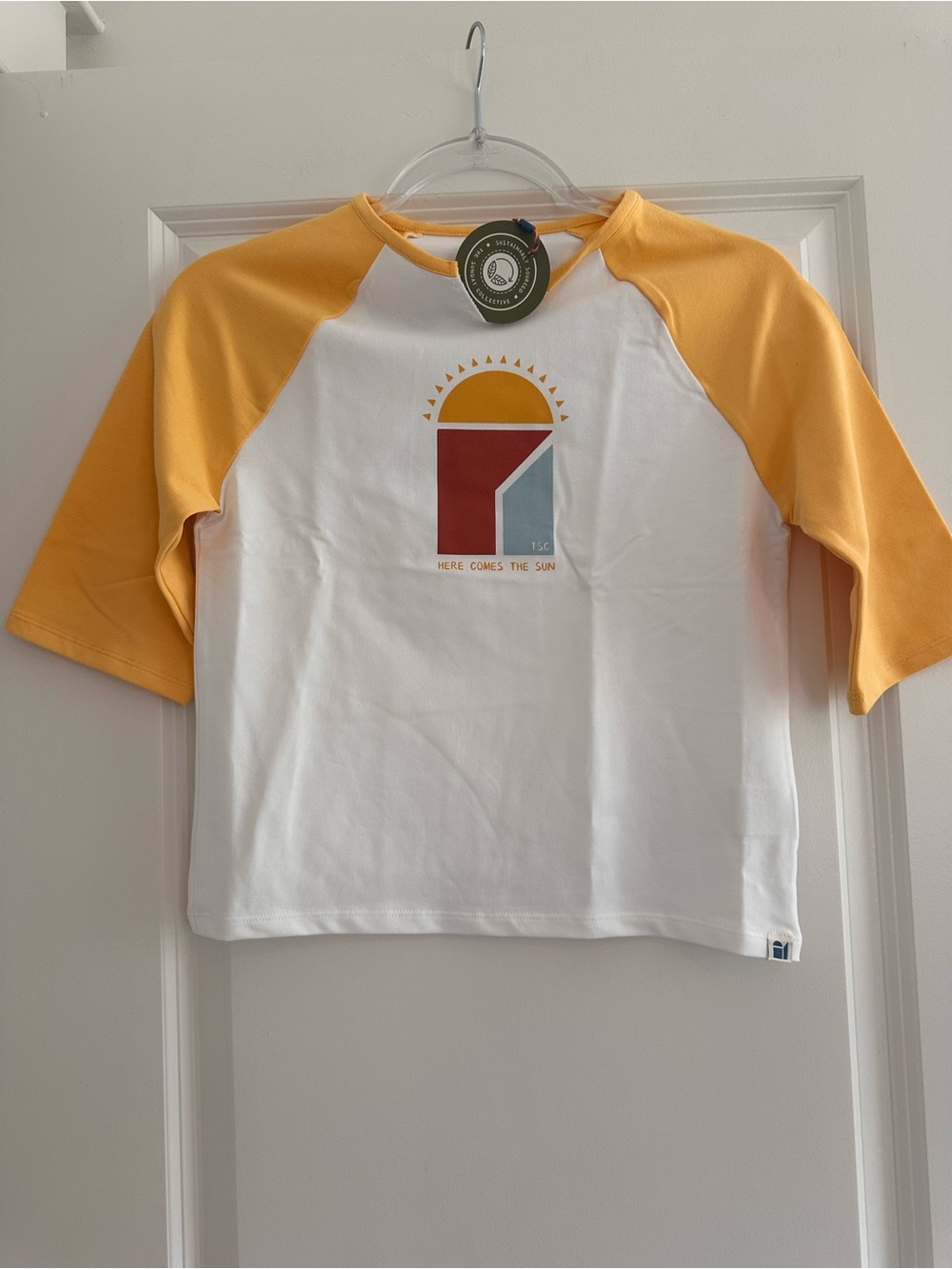 The Sunday Collective Here Comes the Sun Raglan Kids Graphic Tee Retro